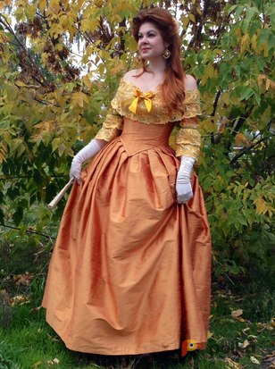Возьмите Историческое платье Осенняя рапсодия напрокат (Фото 3) в Москве
