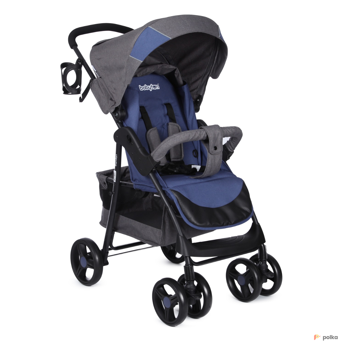Возьмите Коляска прогулочная Babyton Comfort Blue-Grey напрокат (Фото 2) в Санкт-Петербурге