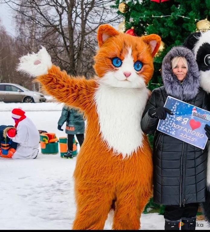 Возьмите Ростовая кукла рыжий кот напрокат (Фото 2) в Москве