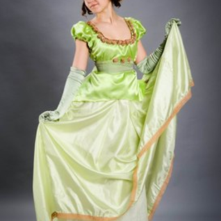Бальное платье "Веста" в стиле Наташи Ростовой, размер 42-44