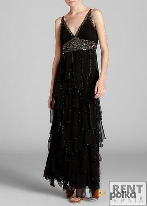 Возьмите Платье Sue Wong  Black Silk Ruffle Gown напрокат (Фото 2) в Москве