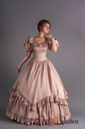 Возьмите Элегантное бальное платье в стиле 19 века "Бейлис-Крем" напрокат (Фото 1) в Москве