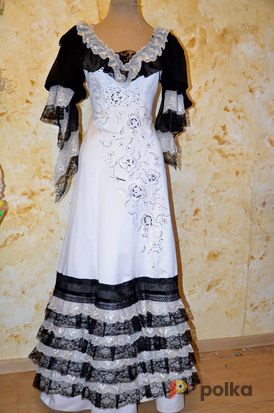 Возьмите Историческое платье в стиле модерн "День и ночь" напрокат (Фото 1) в Москве
