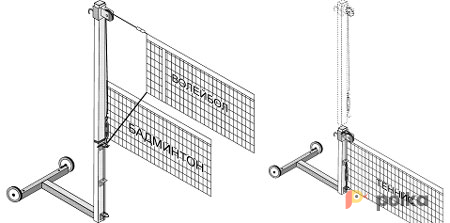 Возьмите Волейбол (2 стойки, сетка, противовесы) напрокат (Фото 2) в Санкт-Петербурге