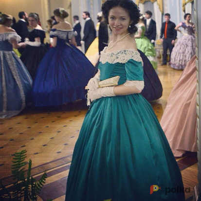 Возьмите Зеленое бальное платье напрокат (Фото 2) в Москве