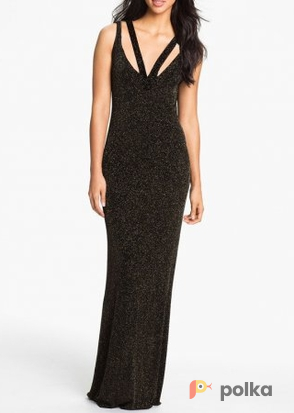 Возьмите Платье ABS by Allen Schwartz Black Metallik Salon Evening Dress Размеры 46, 44, 42 напрокат (Фото 2) в Москве