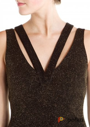 Возьмите Платье ABS by Allen Schwartz Black Metallik Salon Evening Dress Размеры 46, 44, 42 напрокат (Фото 3) в Москве