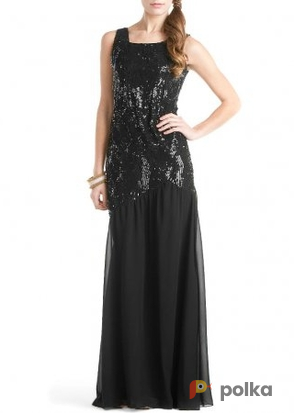 Возьмите Платье ABS by Allen Schwartz Black Sequin Long Gown Размеры 42, 44 напрокат (Фото 6) в Москве
