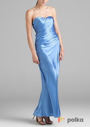 Возьмите Платье ABS by Allen Schwartz Blue Ruched Side Gown Размеры 40, 46 напрокат (Фото 2) в Москве