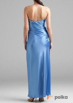 Возьмите Платье ABS by Allen Schwartz Blue Ruched Side Gown Размеры 40, 46 напрокат (Фото 2) в Москве