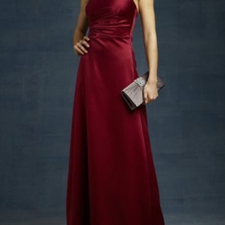 Платье ABS by Allen Schwartz Burgundy satin evening gown Размер 48