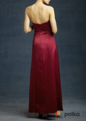 Возьмите Платье ABS by Allen Schwartz Burgundy satin evening gown Размер 48 напрокат (Фото 2) в Москве