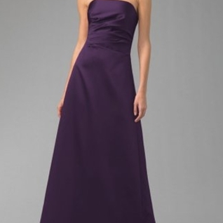 Платье ABS by Allen Schwartz Chokolat/Purple  satin evening gown Размер 42