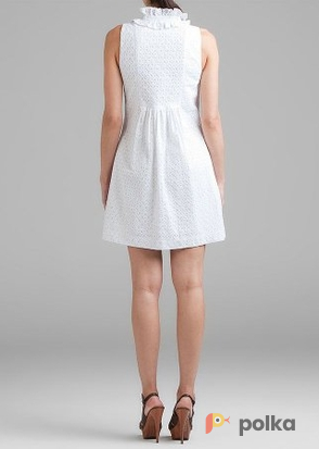 Возьмите Платье ABS by Allen Schwartz Eyelet White Neck Short Dress Размер 44 напрокат (Фото 3) в Москве