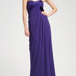 Платье ABS by Allen Schwartz Lilak Rouched Gown Размер 48