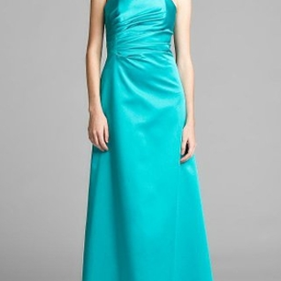 Платье ABS by Allen Schwartz Sea Wave satin evening gown Размеры 42, 46