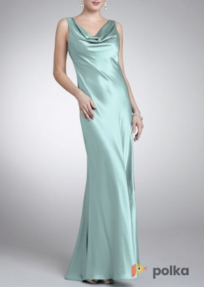 Возьмите Платье ABS by Allen Schwartz SeaFoam Neck Gown Размер 42 напрокат (Фото 4) в Москве