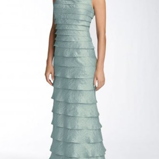 Платье Adrianna Papell Full Length Dress SilverBlue Размер 48