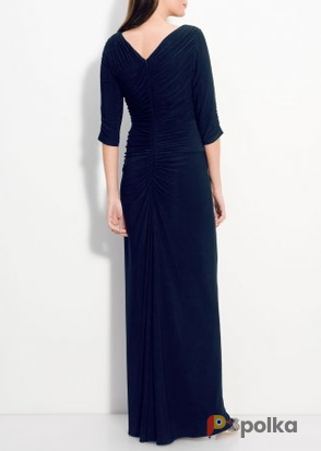 Возьмите Платье Adrianna Papell Navy Gown Sleeve 3/4 Размеры 44, 46 напрокат (Фото 2) в Москве