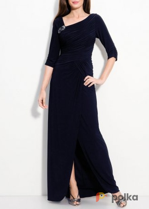Возьмите Платье Adrianna Papell Navy Gown Sleeve 3/4 Размеры 44, 46 напрокат (Фото 2) в Москве