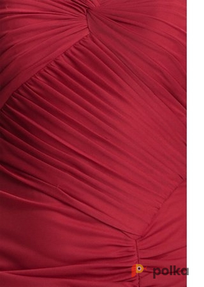 Возьмите Платье Adrianna Papell Red Ruched Mesh Gown Размеры 44, 46, 48 напрокат (Фото 2) в Москве