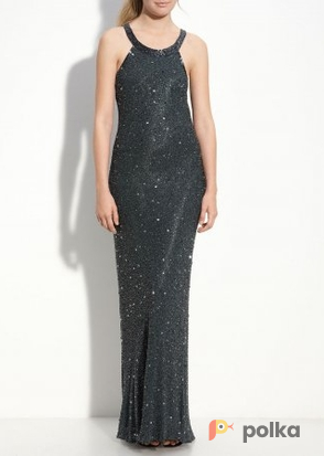 Возьмите Платье Adrianna Papell Smokey/Powder Sequin Dress P Размер 46 напрокат (Фото 2) в Москве
