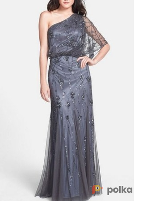 Возьмите Платье Adrianna Papell Smokey Tulle Gown Размер 42 напрокат (Фото 2) в Москве