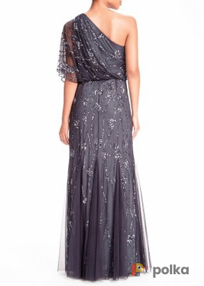 Возьмите Платье Adrianna Papell Smokey Tulle Gown Размер 42 напрокат (Фото 4) в Москве