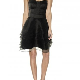 Платье Aidan Mattox Black Cocktail Dress Silk Размер 40