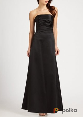 Возьмите Платье Aidan Mattox Black satin evening gown Размер 44 напрокат (Фото 2) в Москве