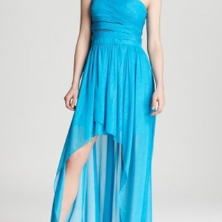 Платье Aidan Mattox Blue Sky High-low Dress Размеры 42, 44