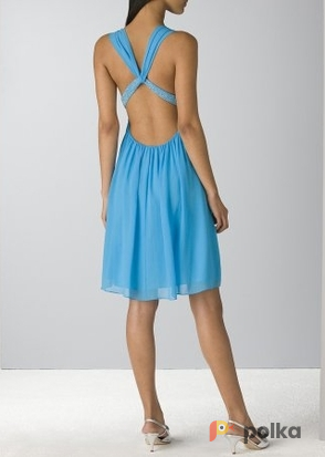Возьмите Платье Aidan Mattox Dress Lime/ Light Blue  Размер 44 напрокат (Фото 2) в Москве