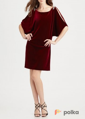 Возьмите Платье Aidan Mattox Dress Velvet Red Размер 48 напрокат (Фото 1) в Москве