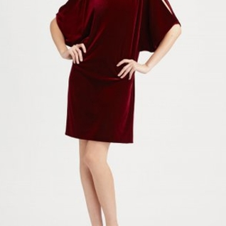 Платье Aidan Mattox Dress Velvet Red Размер 48
