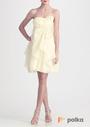 Возьмите Платье Aidan Mattox Ivory Cocktail Dress Silk Размер 40 напрокат (Фото 2) в Москве