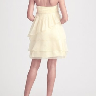 Платье Aidan Mattox Ivory Cocktail Dress Silk Размер 40