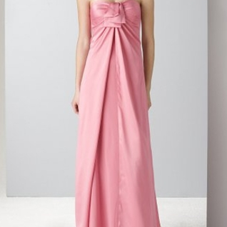 Платье Aidan Mattox Light Pink Satin Strapless Gown Размер 40