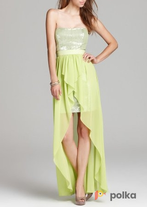 Возьмите Платье Aidan Mattox High-low Sequin Dress Размеры 40, 42, 44,  46 напрокат (Фото 2) в Москве