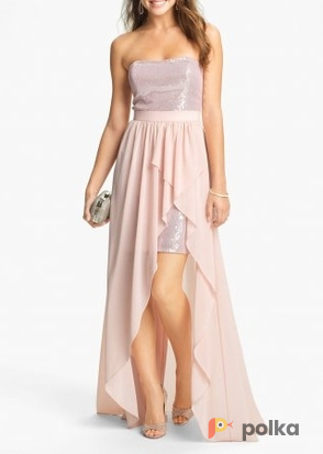 Возьмите Платье Aidan Mattox High-low Sequin Dress Размеры 40, 42, 44,  46 напрокат (Фото 5) в Москве
