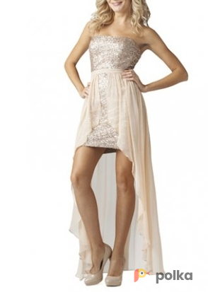 Возьмите Платье Aidan Mattox High-low Sequin Dress Размеры 40, 42, 44,  46 напрокат (Фото 6) в Москве