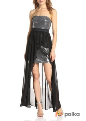 Возьмите Платье Aidan Mattox High-low Sequin Dress Размеры 40, 42, 44,  46 напрокат (Фото 7) в Москве