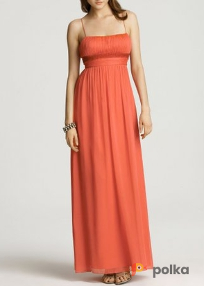 Возьмите Платье Aidan Mattox Orange Shiffon Dress Размеры 42, 44 напрокат (Фото 2) в Москве