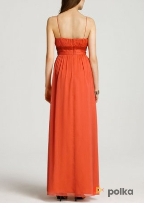 Возьмите Платье Aidan Mattox Orange Shiffon Dress Размеры 42, 44 напрокат (Фото 2) в Москве