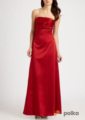 Возьмите Платье Aidan Mattox Red satin evening gown Размер 42 напрокат (Фото 2) в Москве