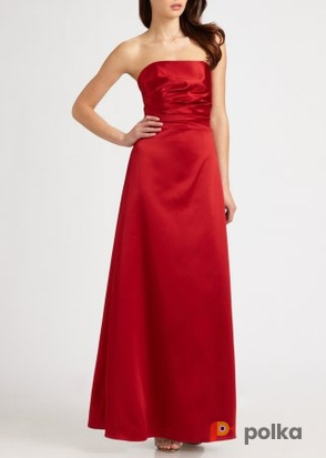 Возьмите Платье Aidan Mattox Red satin evening gown Размер 42 напрокат (Фото 5) в Москве