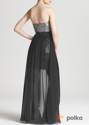 Возьмите Платье Aidan Mattox Silver High-low Sequin Dress Размеры 42, 44 напрокат (Фото 2) в Москве