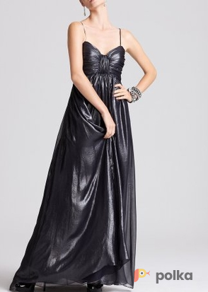 Возьмите Платье Aidan Mattox Silver Metallic Dress Размеры 40, 42, 46 напрокат (Фото 2) в Москве
