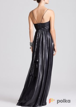 Возьмите Платье Aidan Mattox Silver Metallic Dress Размеры 40, 42, 46 напрокат (Фото 2) в Москве