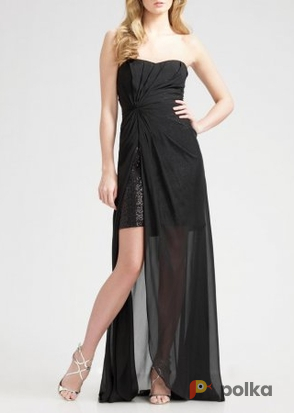 Возьмите Платье Aidan Mattox Sweatheard Black Sequin Dress Размер 44 напрокат (Фото 3) в Москве