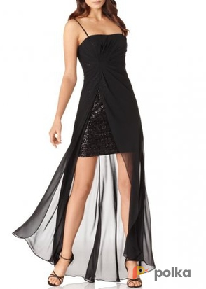 Возьмите Платье Aidan Mattox Sweatheard Black Sequin Dress Размер 44 напрокат (Фото 4) в Москве